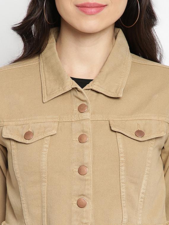 frayed hem cropped jacket - 17873493 - Zoom Image - 5