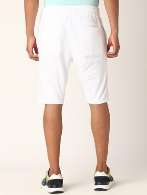 white printed shorts - 17873524 - Standard Image - 3