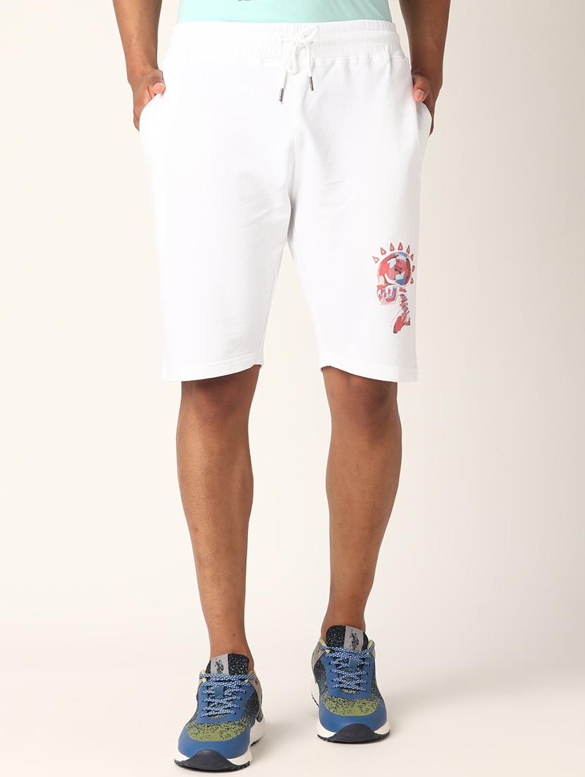 white printed shorts - 17873524 - Zoom Image - 1