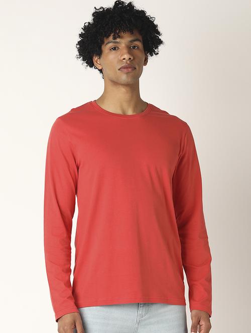 orange solid t-shirt - 17873753 - Standard Image - 1