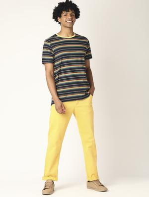 yellow solid chino trouser - 17873837 - Standard Image - 4