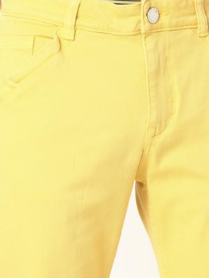 yellow solid chino trouser - 17873837 - Standard Image - 5