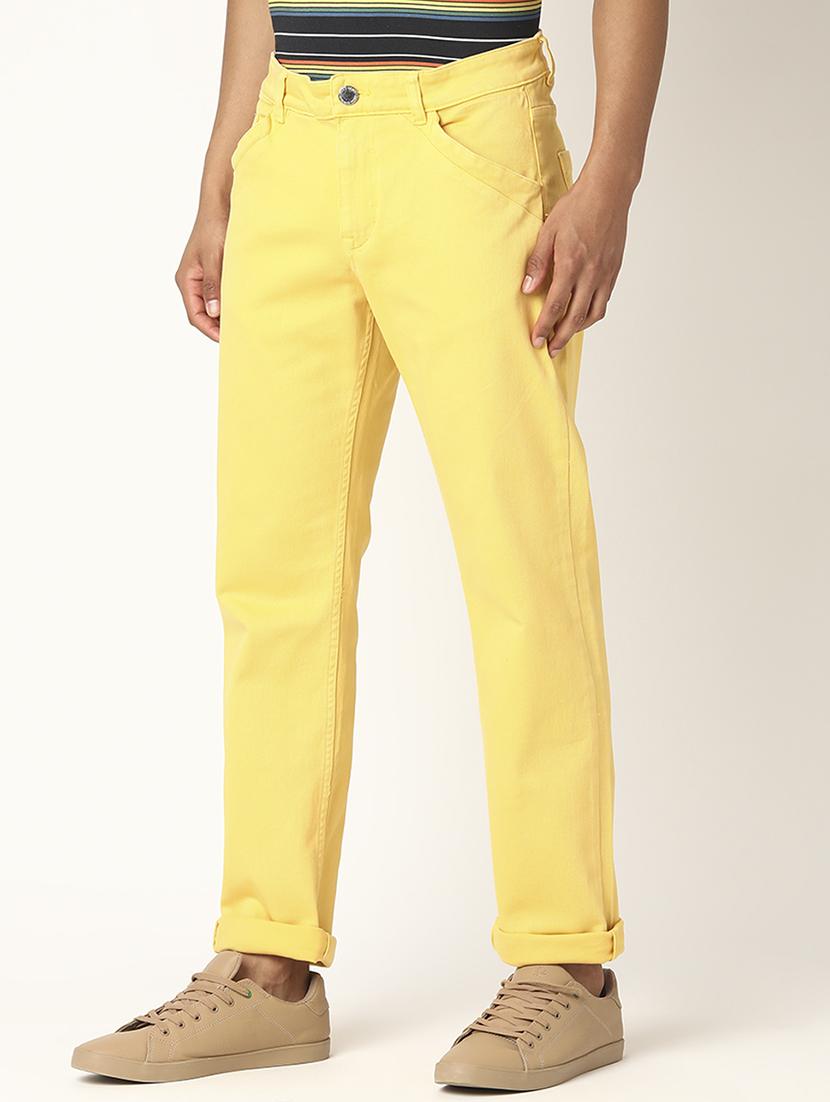 yellow solid chino trouser - 17873837 - Zoom Image - 2