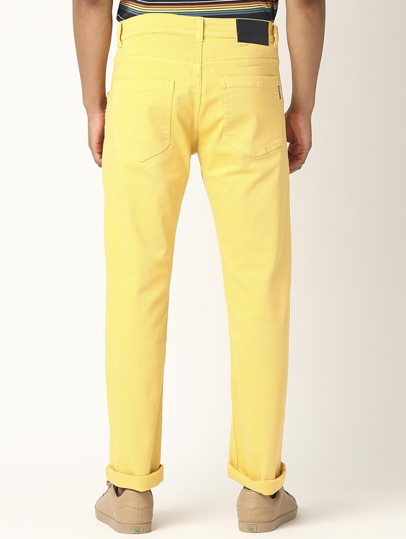 yellow solid chino trouser - 17873837 - Zoom Image - 3