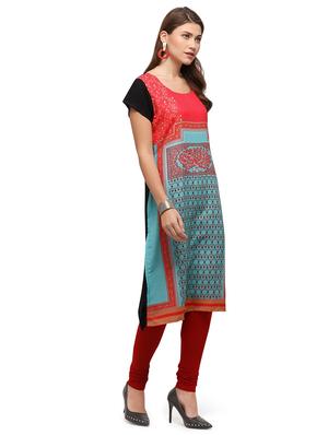 printed straight kurta - 17873905 - Standard Image - 2