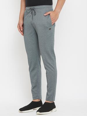 grey solid full length track pant - 17874039 - Standard Image - 2