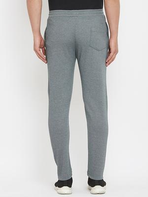 grey solid full length track pant - 17874039 - Standard Image - 3