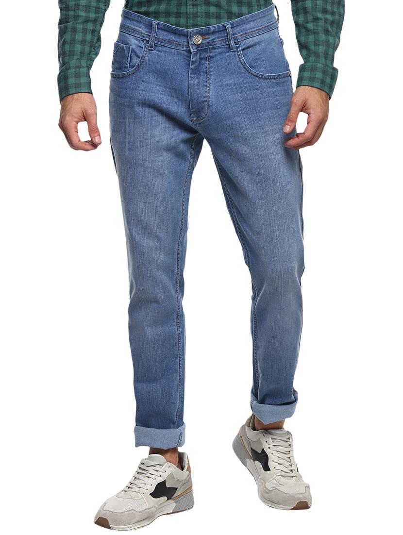 blue light washed denim jeans - 17874267 - Zoom Image - 1