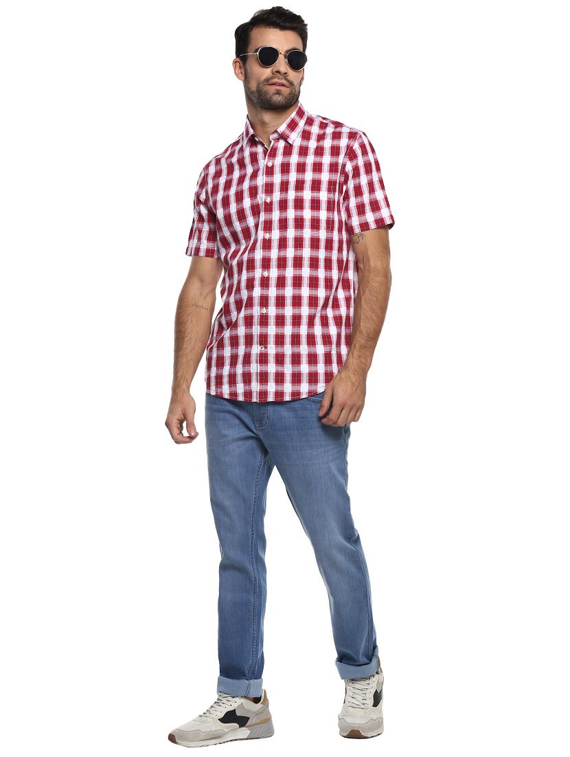 red checkered casual shirt - 17874278 - Zoom Image - 4