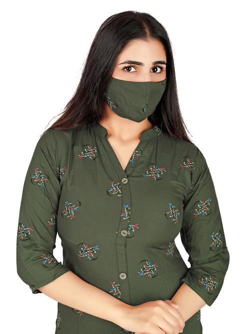 a line long rayon kurti with - 17874302 - Standard Image - 1