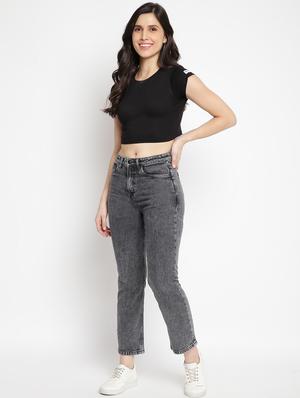 mid rise acid washed jean - 17874332 - Standard Image - 4