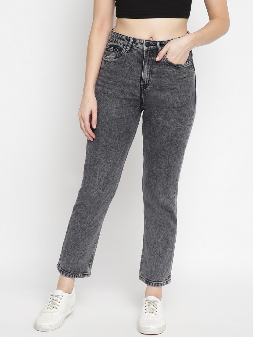 mid rise acid washed jean - 17874332 - Zoom Image - 1