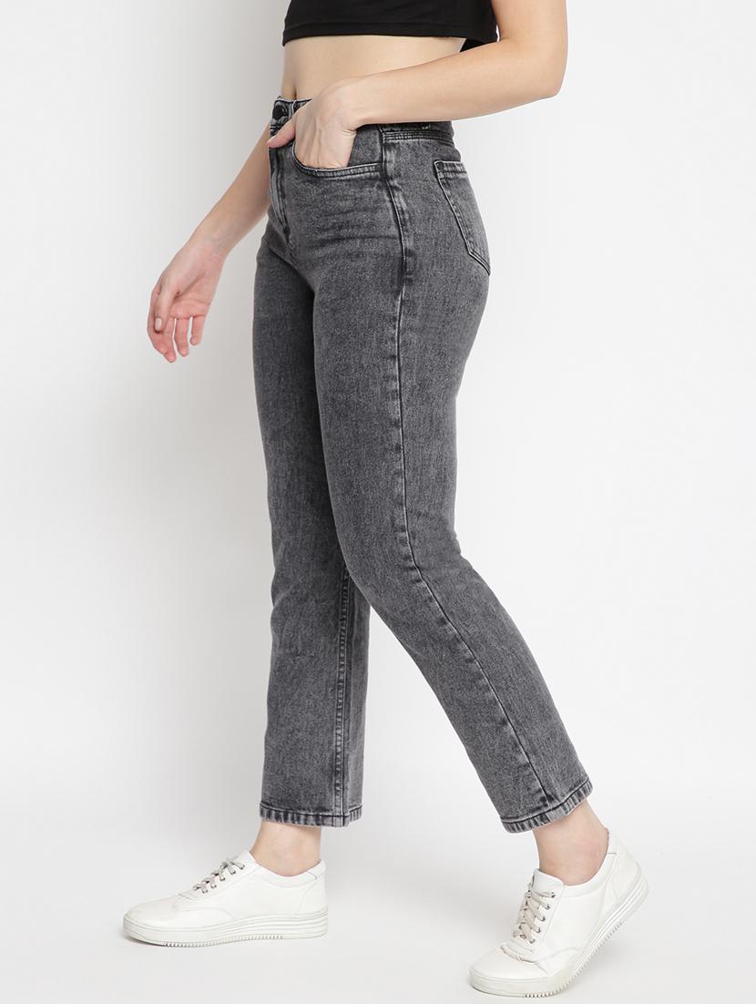 mid rise acid washed jean - 17874332 - Zoom Image - 2