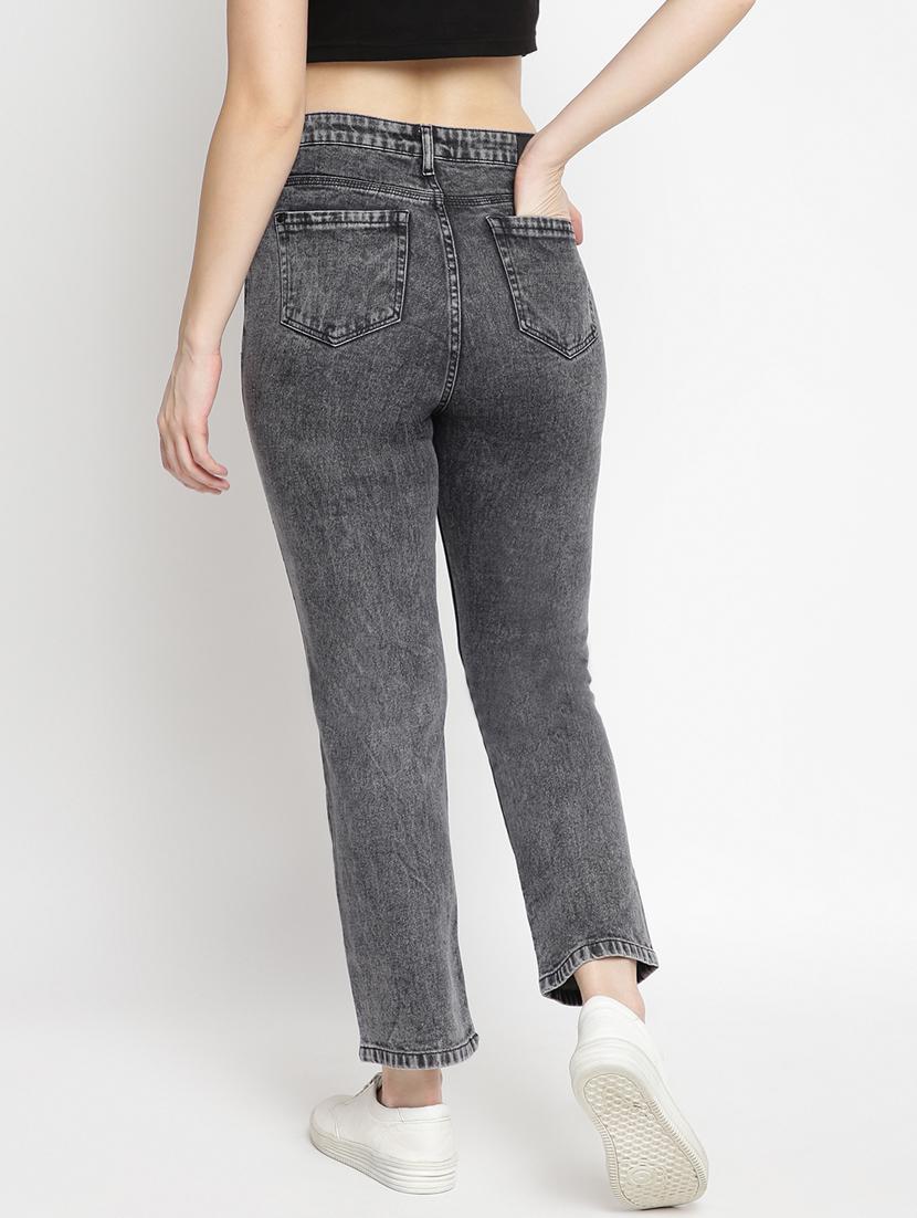 mid rise acid washed jean - 17874332 - Zoom Image - 3