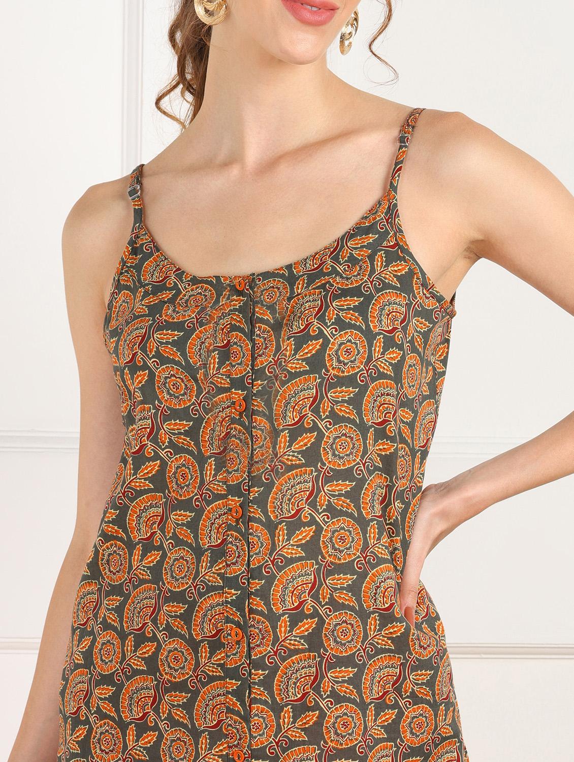 printed straight kurta - 17874918 - Zoom Image - 4