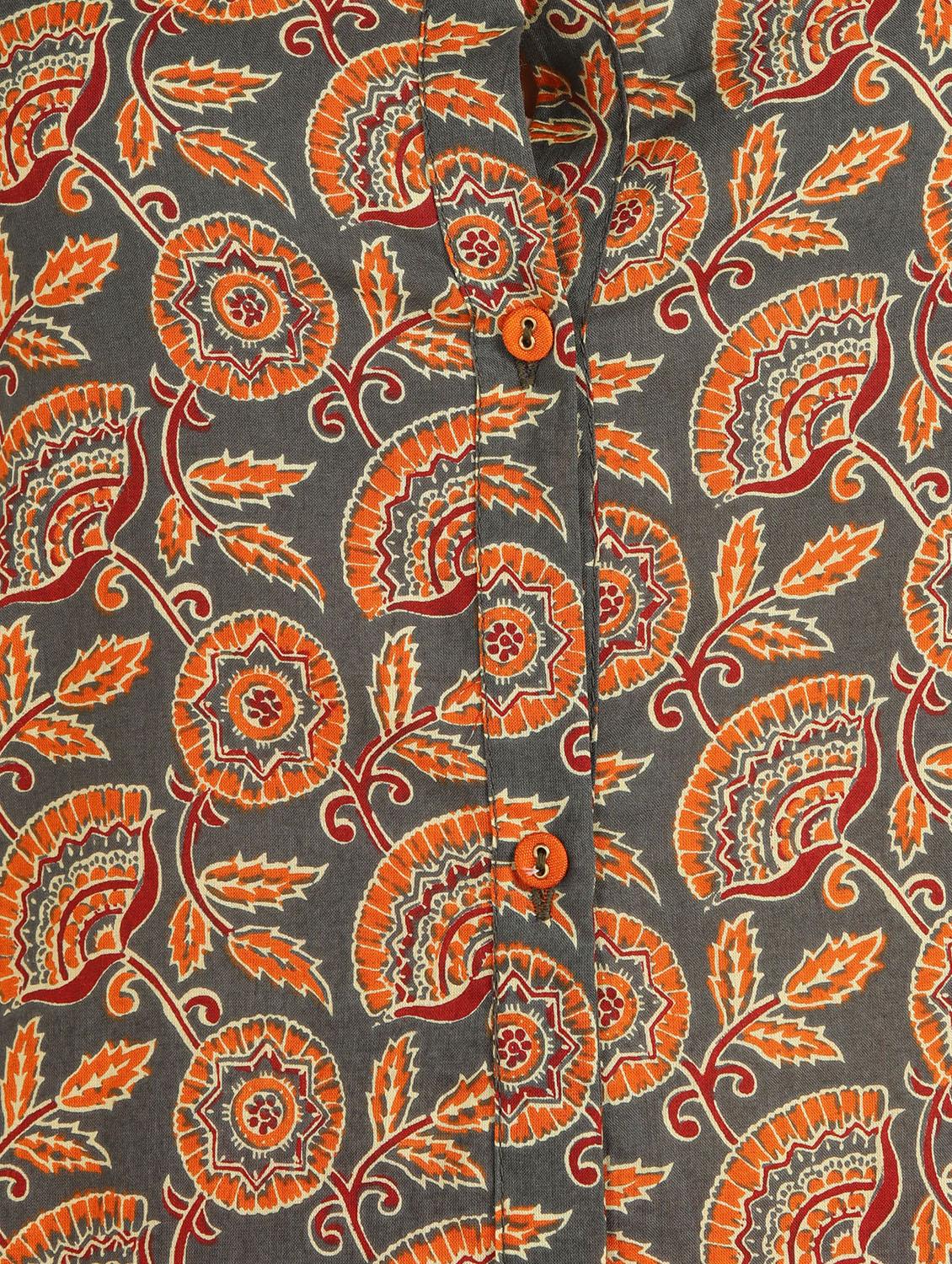 printed straight kurta - 17874918 - Zoom Image - 5