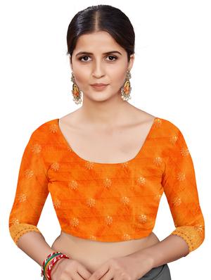 jacquard work banarasi saree with blouse - 17875045 - Standard Image - 2