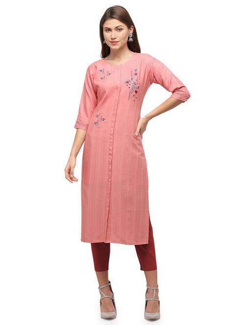 solid straight kurta - 17875174 - Very Small Image - 1