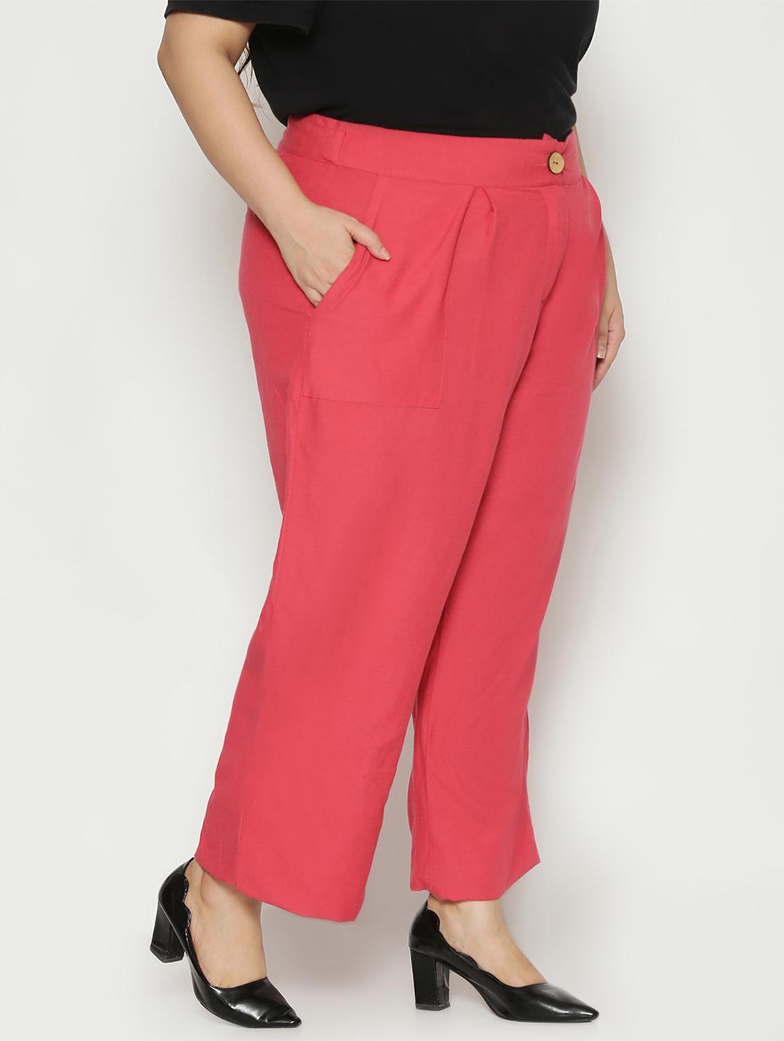 mid rise flat front trousers trouser - 17875181 - Zoom Image - 3