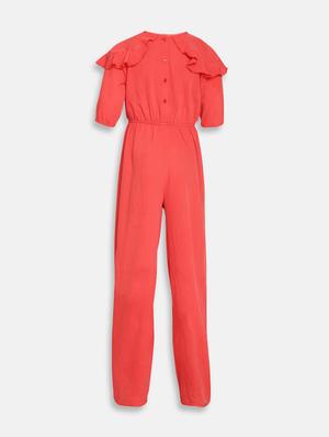 red solid full length jumpsuit - 17875341 - Standard Image - 2
