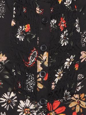 black floral playsuit - 17875343 - Standard Image - 3