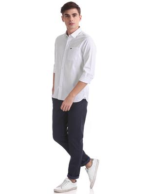 white printed casual shirt - 17875568 - Standard Image - 4