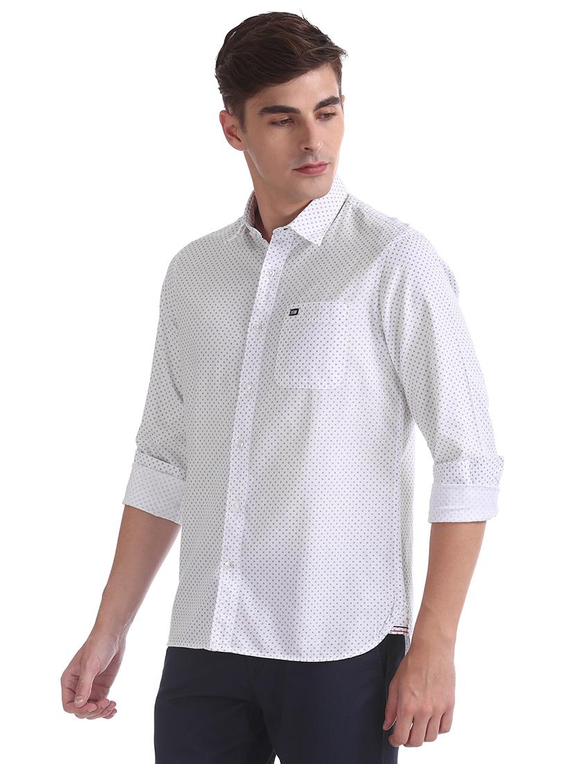 white printed casual shirt - 17875568 - Zoom Image - 2