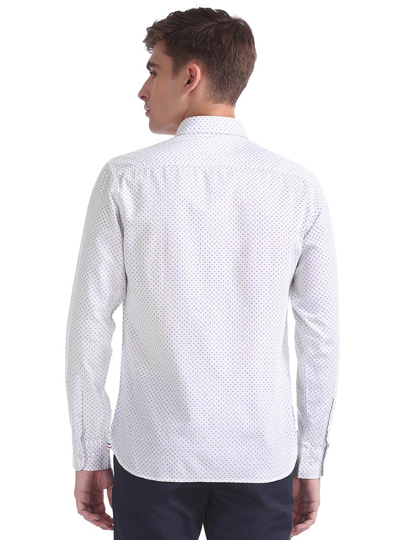 white printed casual shirt - 17875568 - Zoom Image - 3