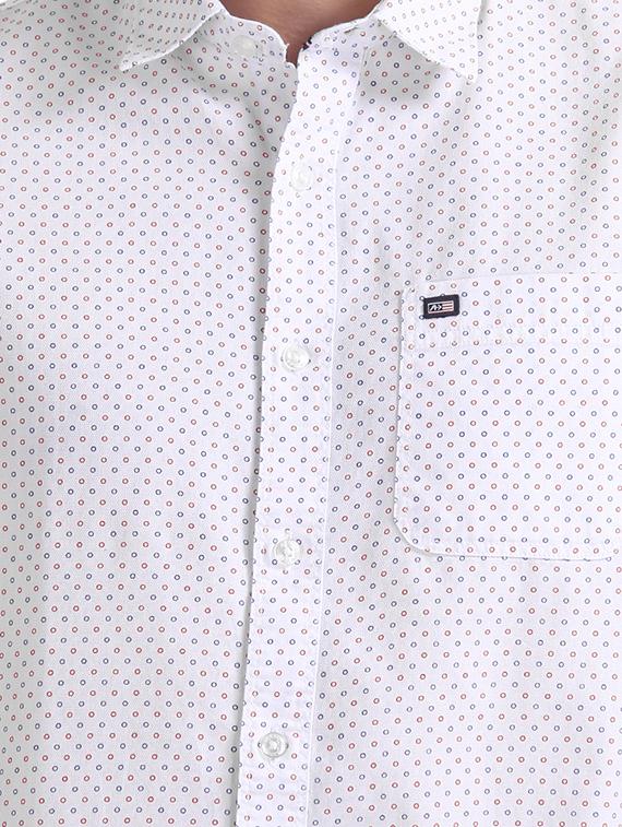 white printed casual shirt - 17875568 - Zoom Image - 5