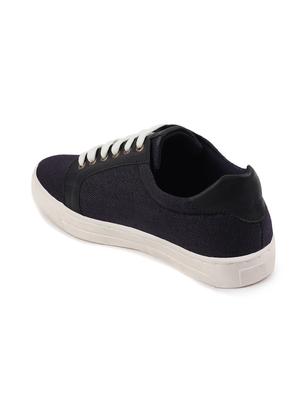 blue denim lace up sneakers - 17881864 - Standard Image - 3