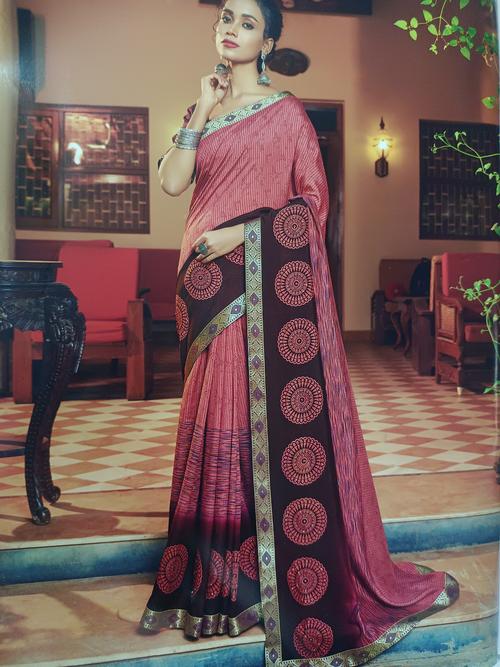 beautiful print saree - 17882700 - Standard Image - 1
