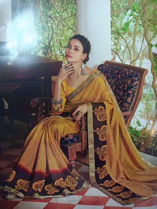 beautiful printed saree - 17882703 - Standard Image - 1