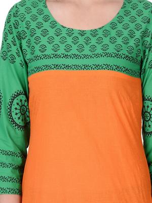 m2r printed cotton blend round neck kurti for women - 17882722 - Standard Image - 5