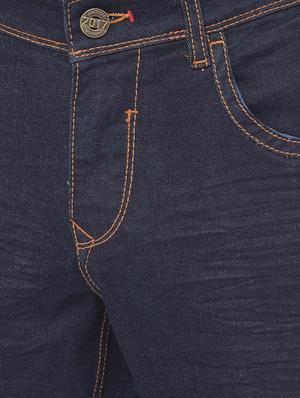 dark blue plain denim jeans - 17882864 - Standard Image - 5