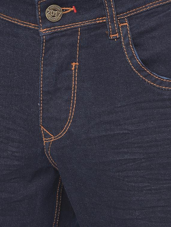 dark blue plain denim jeans - 17882864 - Zoom Image - 5