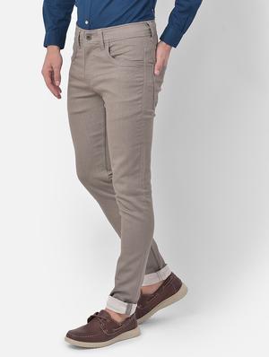 brown light washed denim jeans - 17882874 - Standard Image - 2