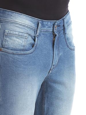 blue light washed denim jeans - 17882991 - Standard Image - 5