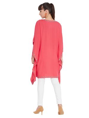 embroidered detail kaftan tunic - 17883618 - Standard Image - 3