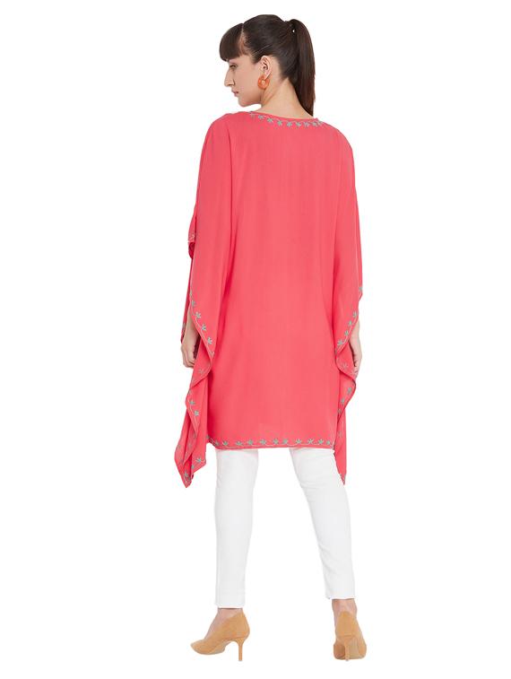 embroidered detail kaftan tunic - 17883618 - Zoom Image - 3