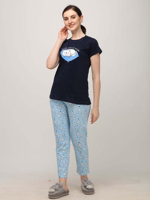 berrylicious designer kitty printed navy blue - 17883624 - Standard Image - 1