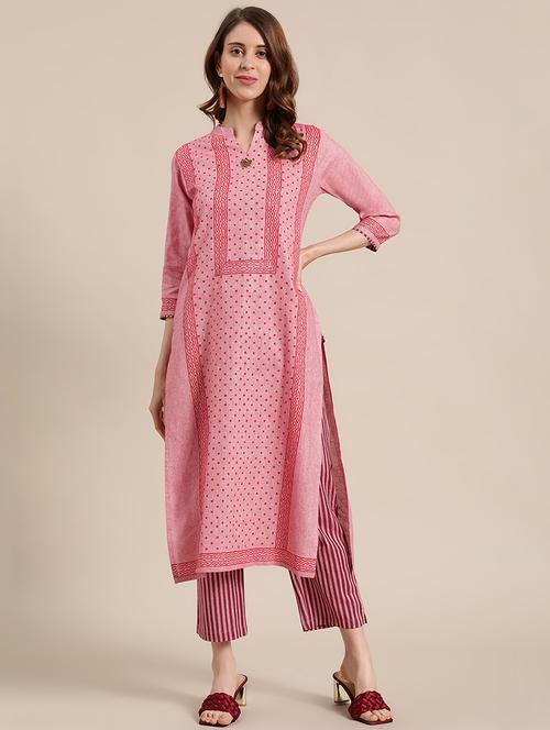 printed kurta palazzo set - 17883774 - Standard Image - 1