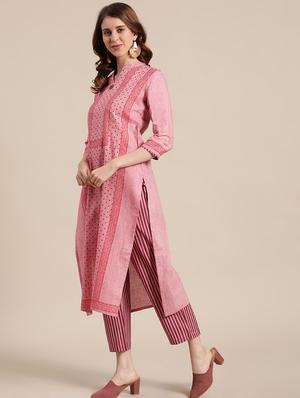 printed kurta palazzo set - 17883774 - Standard Image - 2