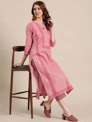 printed kurta palazzo set - 17883774 - Standard Image - 4