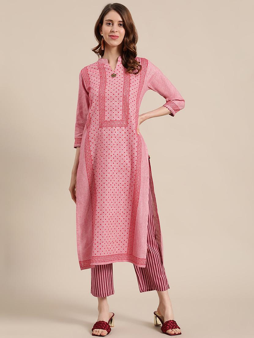 printed kurta palazzo set - 17883774 - Zoom Image - 1