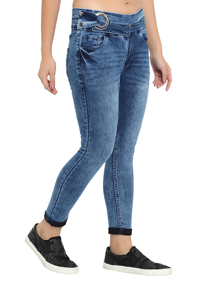 mid rise stone washed denim jean - 17885548 - Zoom Image - 3