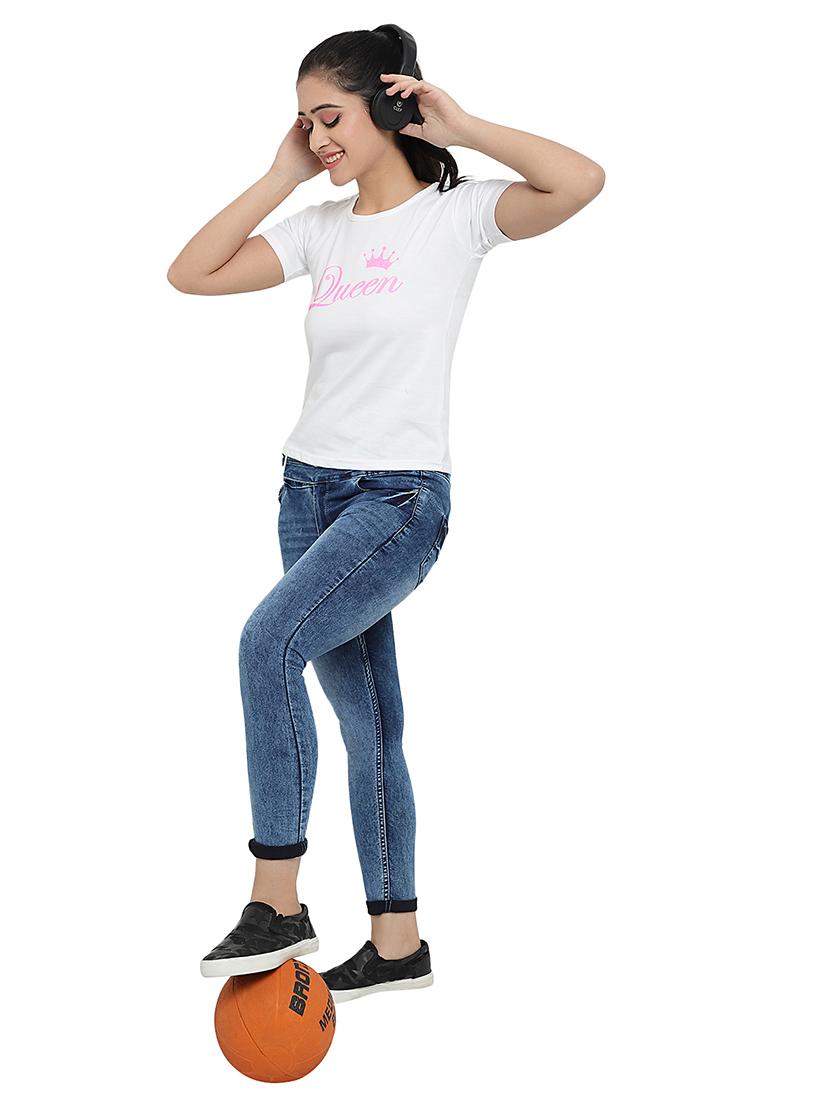 mid rise stone washed denim jean - 17885548 - Zoom Image - 6