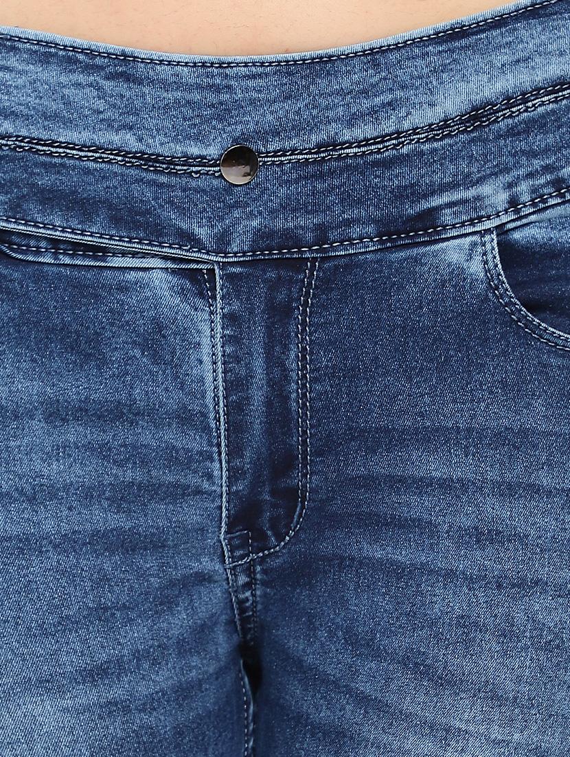 mid rise stone washed denim jean - 17885548 - Zoom Image - 7