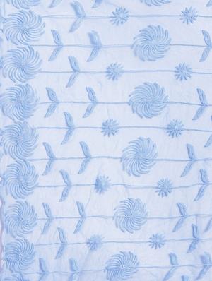 blue net embroidered dupatta - 17885650 - Standard Image - 2
