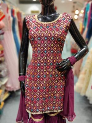 georgette gharara set stone printed - 17885752 - Standard Image - 2
