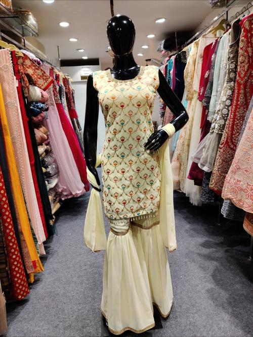 georgette gharara flower printed - 17885850 - Standard Image - 1